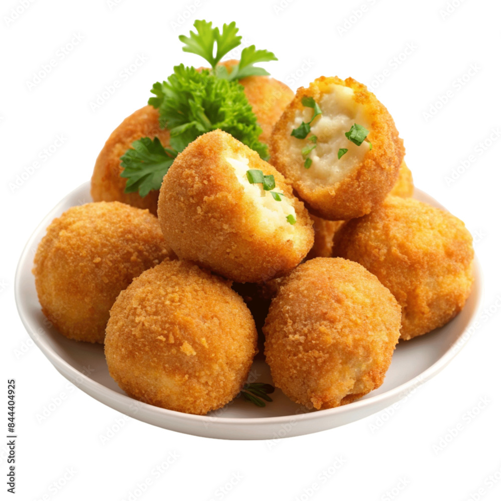 Croquetas rellenas isolated on Transparent background. Croquetas rellenas isolated on Transparent background.