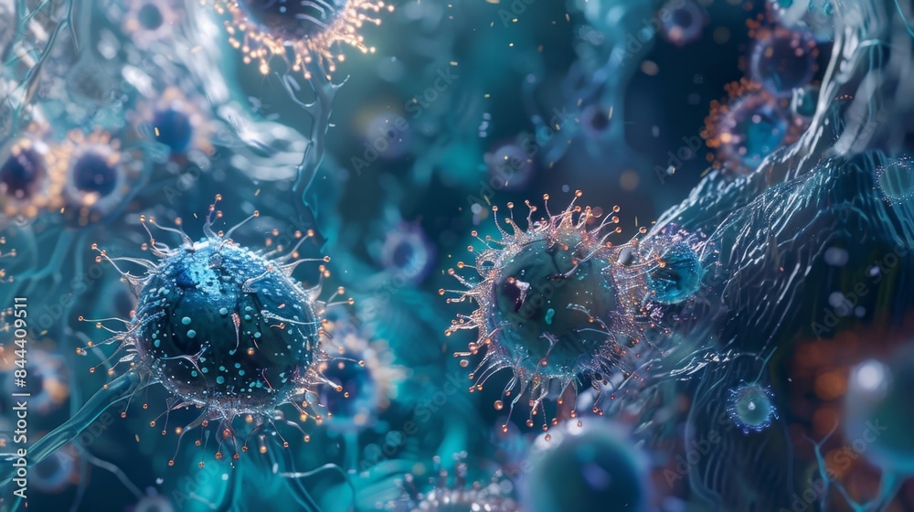 Leukocytes forming a barrier around the area preventing the spread of Leukocytes forming a barrier around the area preventing the spread of