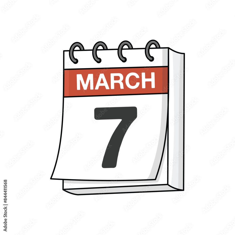 Fototapeta premium White day calendar vector design