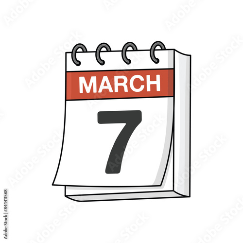 White day calendar vector design