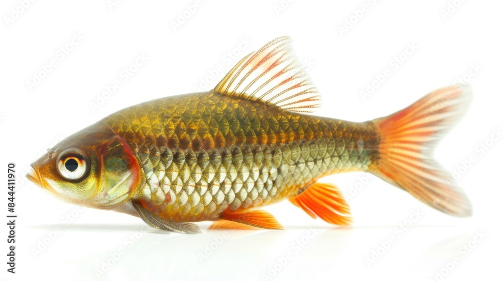 Freshwater fish species isolated on white background Freshwater fish species isolated on white background