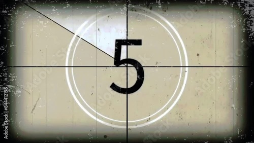 video counting down from ten to zero with a classic grunge theme