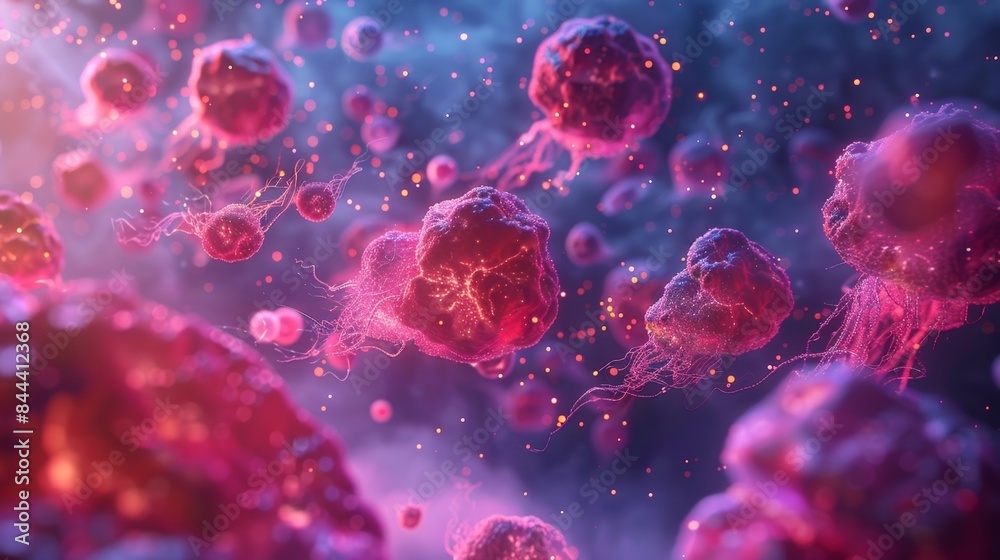 Cancer cells undergoing an epithelial to mesenchymal transition EMT to facilitate invasion into tissues Cancer cells undergoing an epithelial to mesenchymal transition EMT to facilitate invasion into tissues