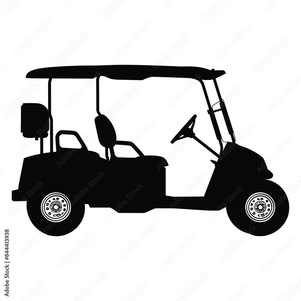 golf cart graphic silhouette vector golf cart graphic silhouette vector