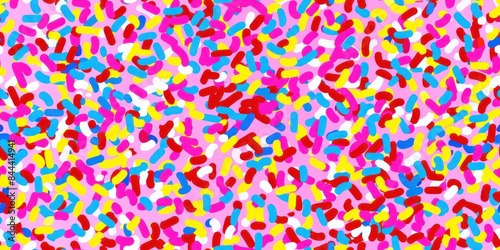 sprinkle sugar colorful pastel minimal grain cupcake topping sweet pink illustration