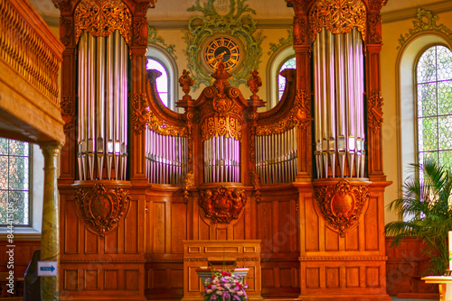 Die Orgel der reformierten Kirche in Gais im Schweizer Kanton Appenzell Ausserrhoden