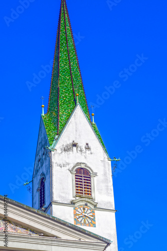 Glockenturm der Pfarrkirche Dornbirn-St. Martin (Vorarlberg, Österreich) 