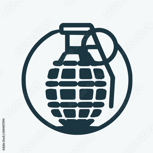 hand grenade vector illustration isolated