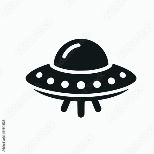 UFO flying saucer vector illustration isolated