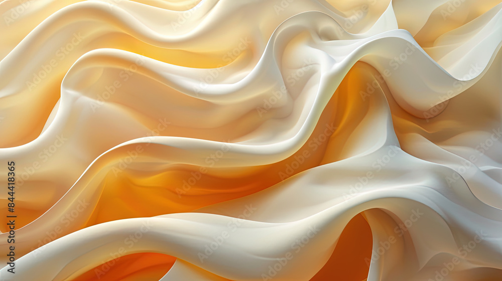 Obraz premium Abstract organic natural beige brown color waving lines texture background.