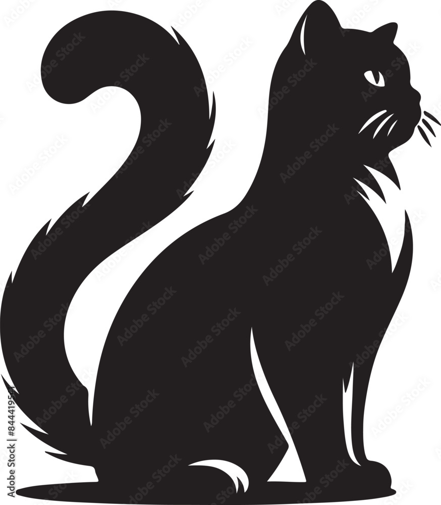 Cat silhouette vector illustration design Cat silhouette vector illustration design