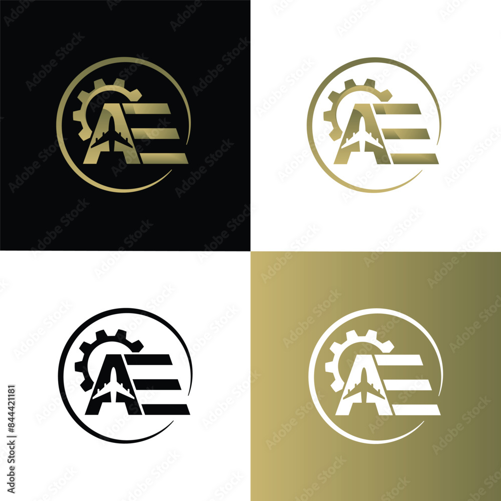 Logo Military Letter A+E Logo Military Letter A+E