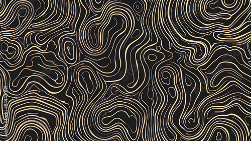 Inked Masterpiece: An Intricate and Seamless Black and White Abstract Pattern