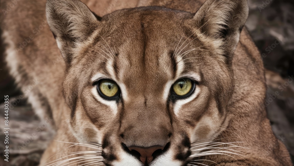 Obraz premium mountain lion, cougar close up