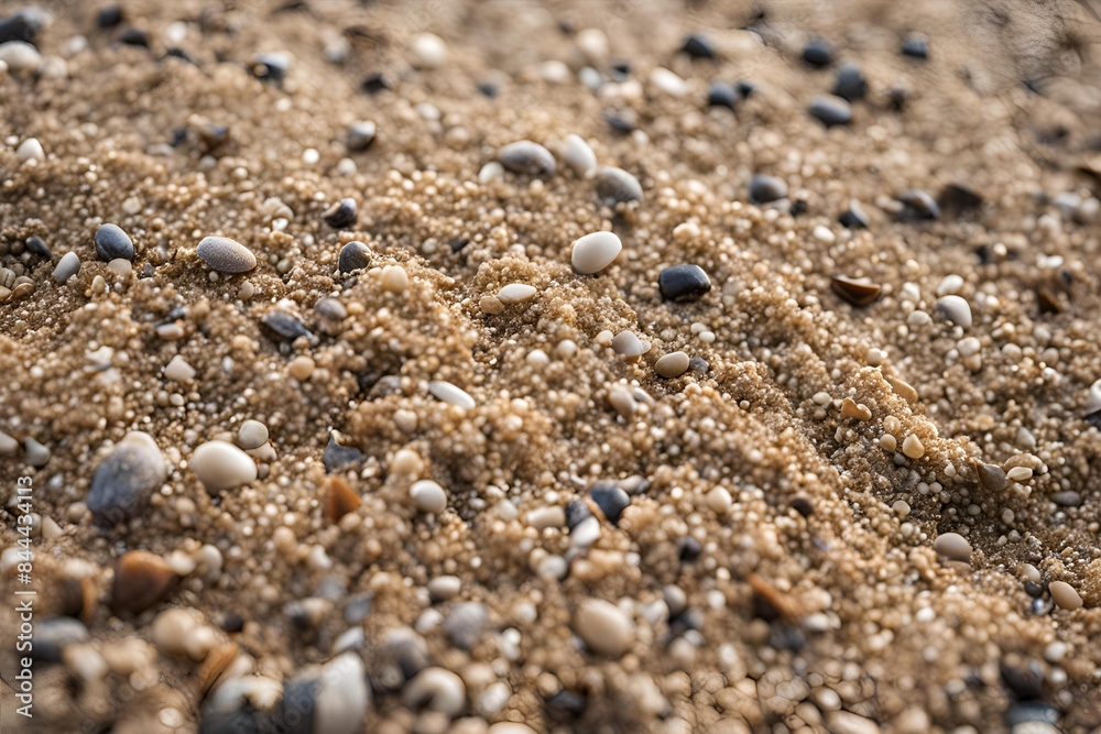 Beach pebbles close-up, sandy shore texture, mixed small stones, natural seaside background, coastal pebble surface, tranquil beach detail Beach pebbles close-up, sandy shore texture, mixed small stones, natural seaside background, coastal pebble surface, tranquil beach detail