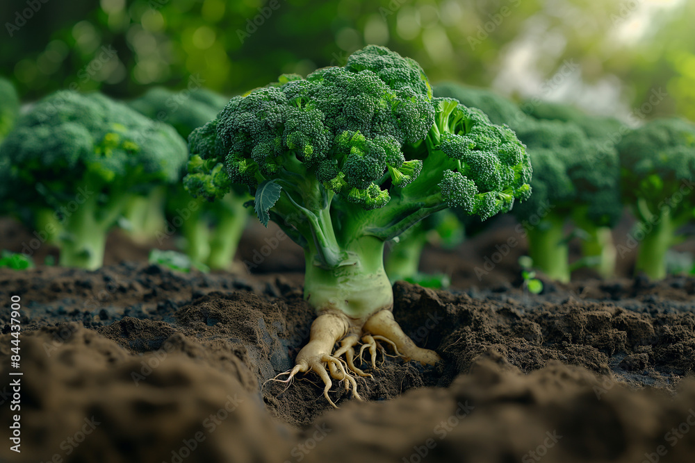custom made wallpaper toronto digitalCabbage growing in the land cross-section plant
