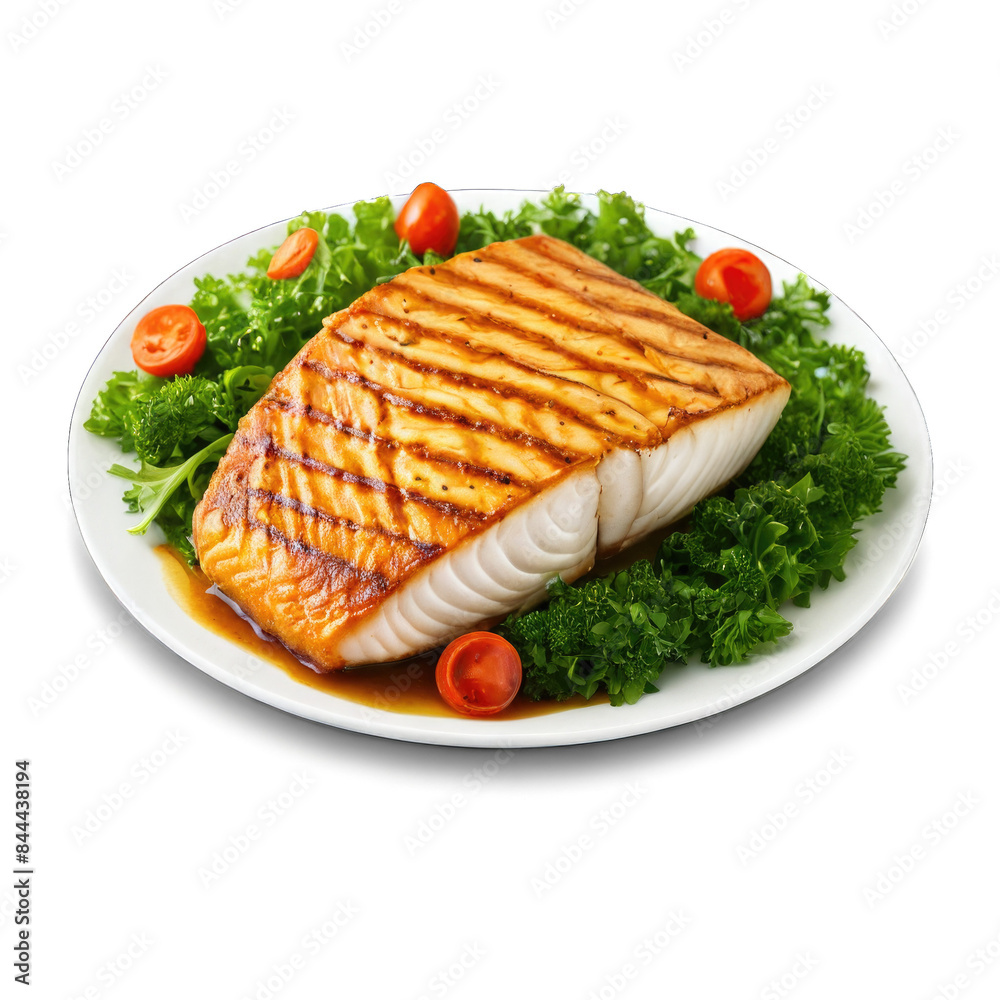 Fish steak isolated illustration. food-photo PNG with no background. Fish steak isolated illustration. food-photo PNG with no background.