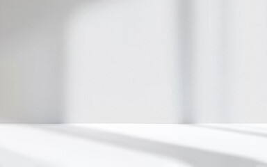 A minimalist white studio background perfect for product presentations and design projects.