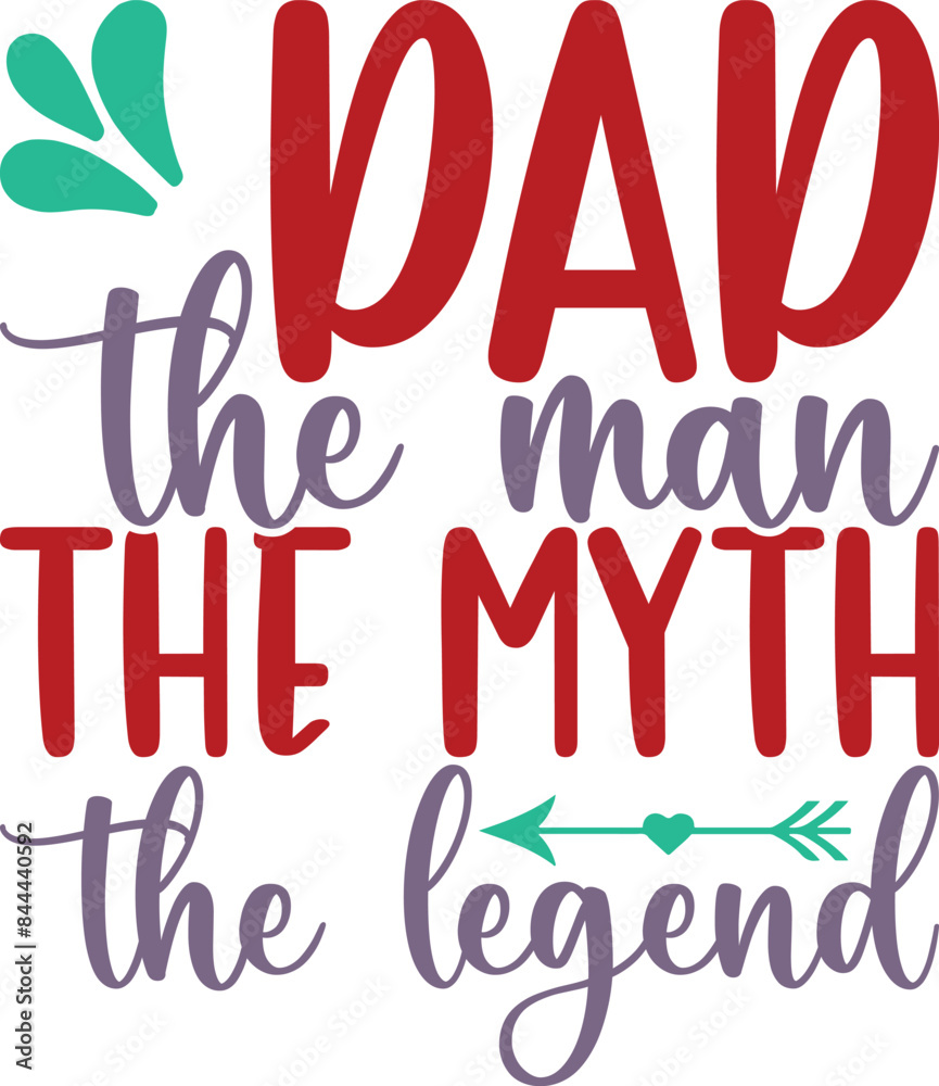 Obraz premium fathers day cut files. fathers day design