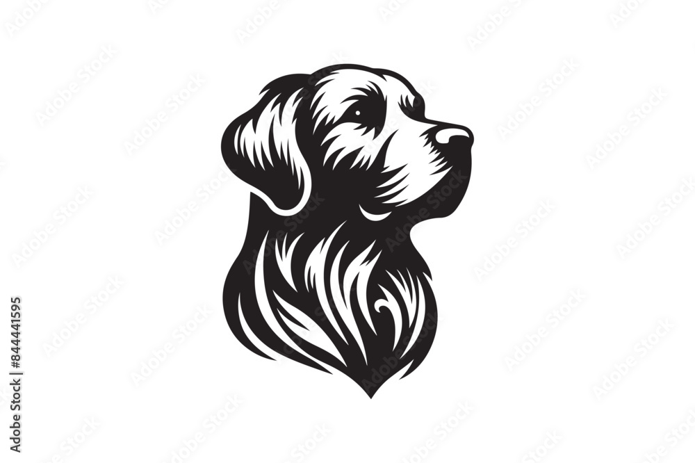 Dog head silhouette vector art illustration
Dog head silhouette vector art illustration