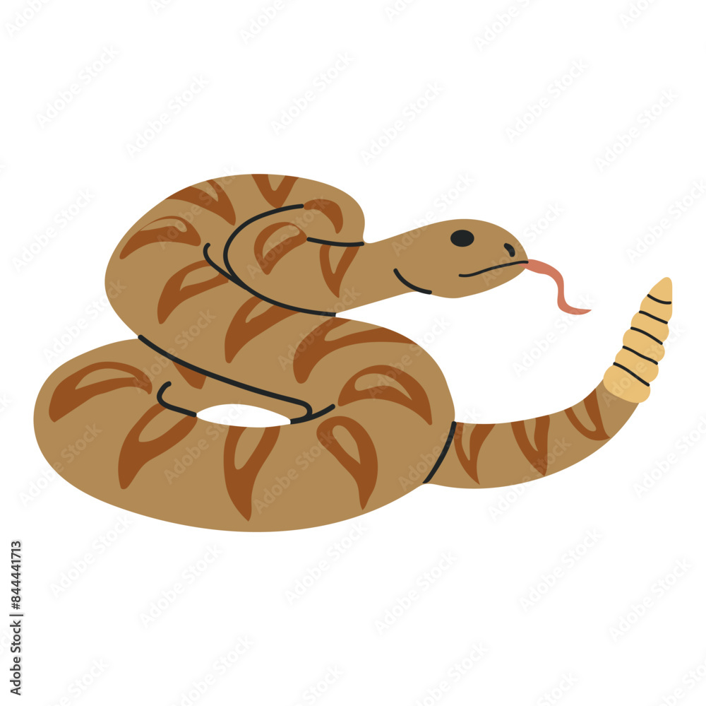 Fototapeta premium Rattle snake icon clipart avatar logtotype isolated vector illustration