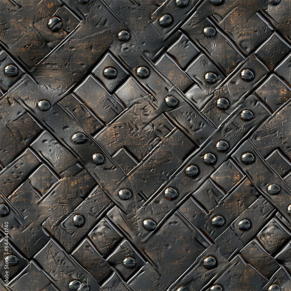 Fototapeta premium ステッチ溶接メタルテクスチャ