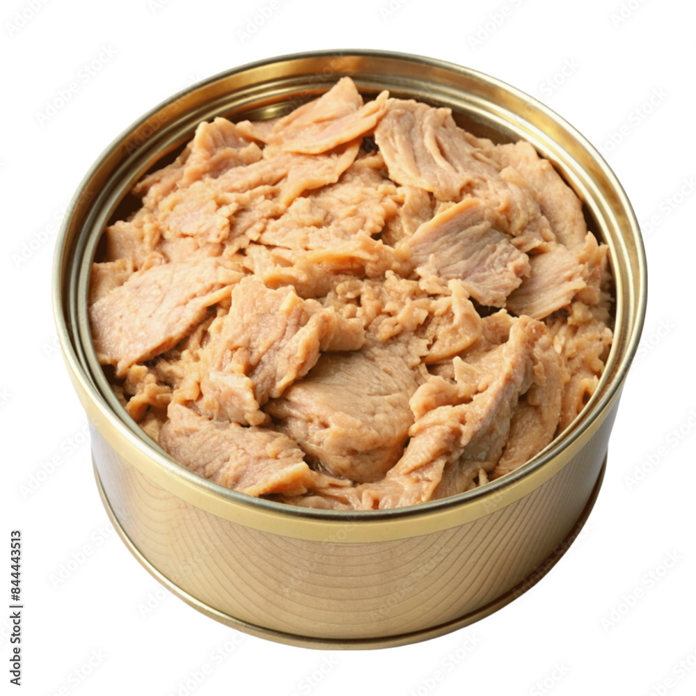 Tuna canned fish isolated on transparent background. Tuna canned fish isolated on transparent background.