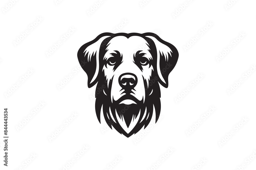 Dog head silhouette vector art illustration
Dog head silhouette vector art illustration