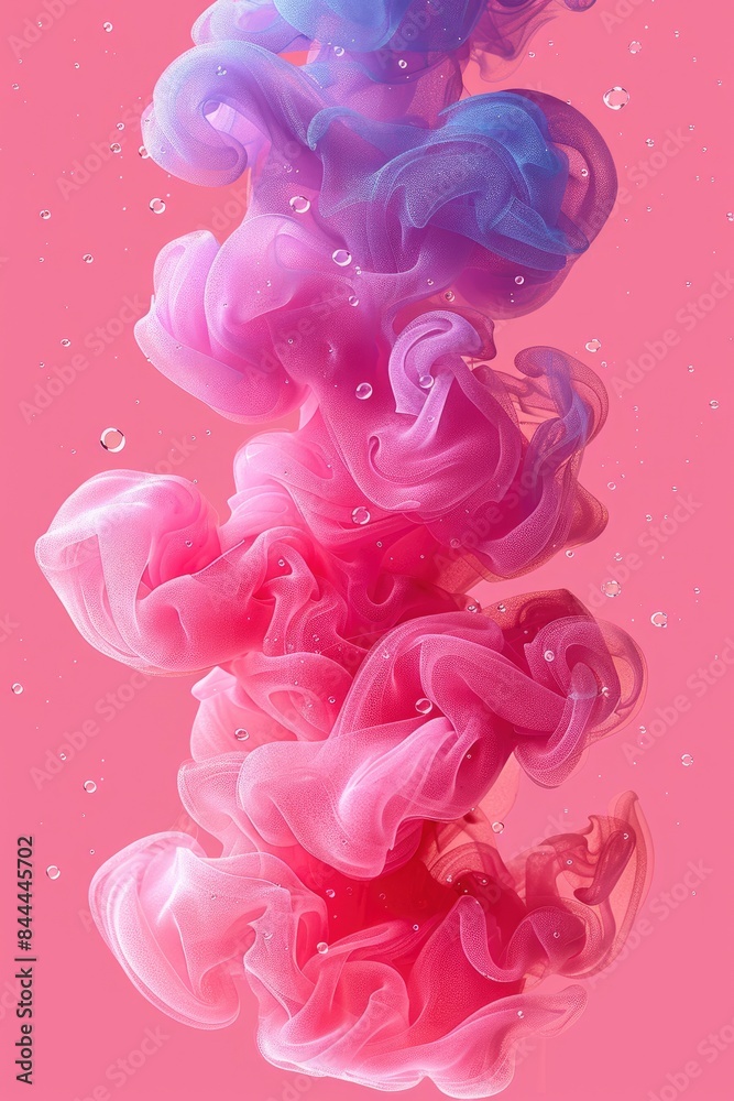 Fototapeta premium Abstract wave patterns in cool tones
