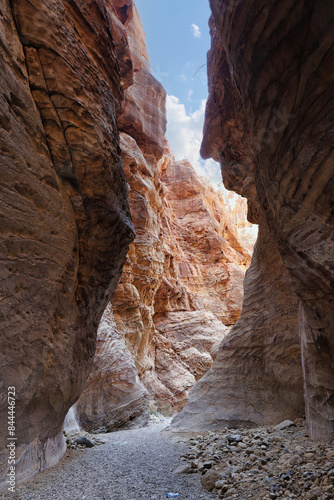 amazing rocks in wadi ghuweir canyon in dana biosphere reserve