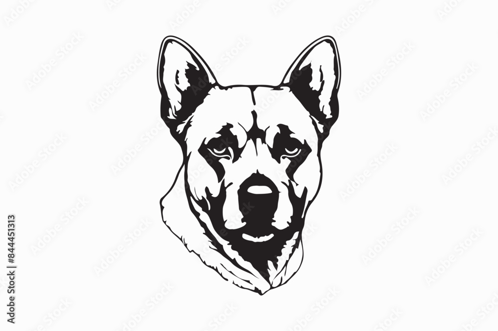 Dog silhouette vector illustration Dog silhouette vector illustration