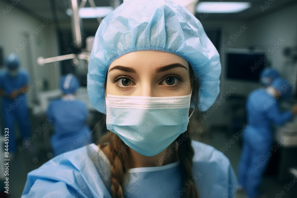 Generative AI Portrait of experienced doctor at hospital patient examination consultation medicare Generative AI Portrait of experienced doctor at hospital patient examination consultation medicare