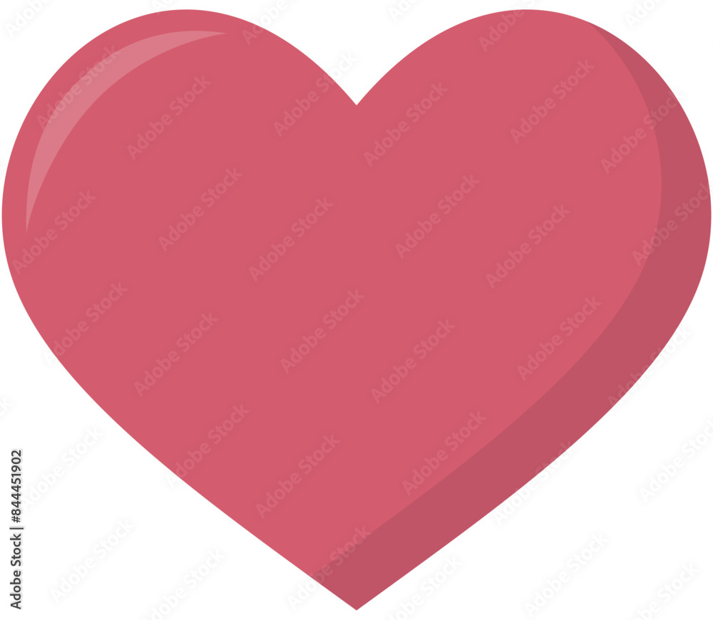 Heart flat icon isolated on white background. Heart flat icon isolated on white background.
