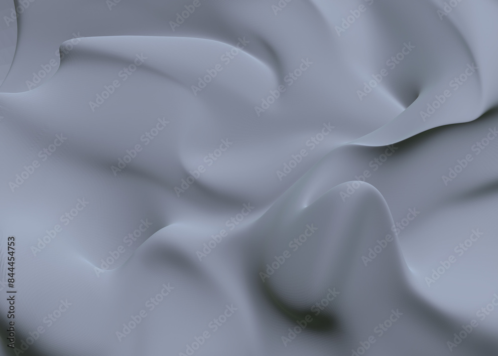 Obraz premium grey abstract 3d background silk, satin, fabric, textile, smooth