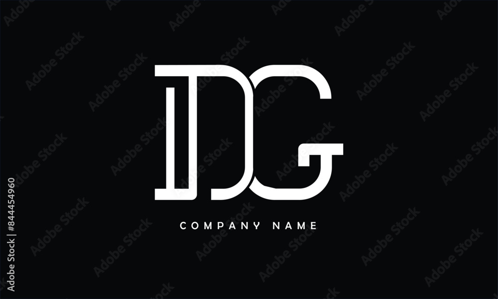 DG, GD, D, G Abstract Letters Logo Monogram DG, GD, D, G Abstract Letters Logo Monogram