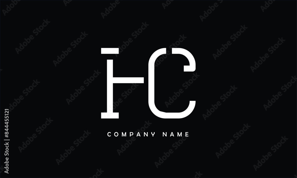 HC, CH, H, C Abstract Letters Logo Monogram HC, CH, H, C Abstract Letters Logo Monogram