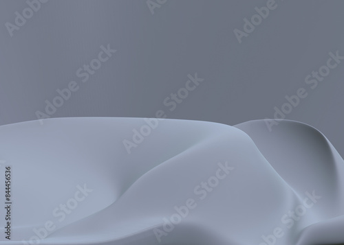 grey abstract 3d background silk, satin, fabric, textile, smooth