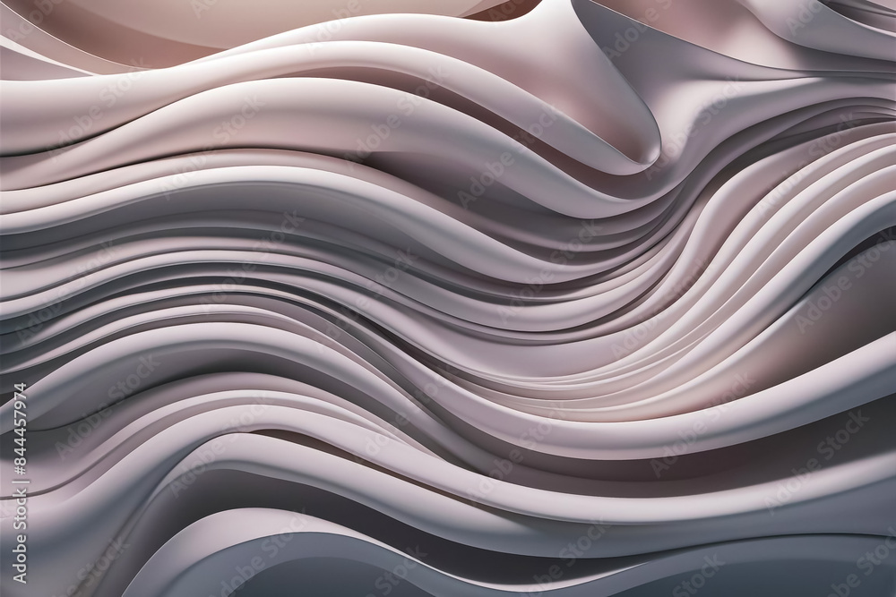 Obraz premium Abstract background with smooth, flowing wave patterns and subtle gradients,