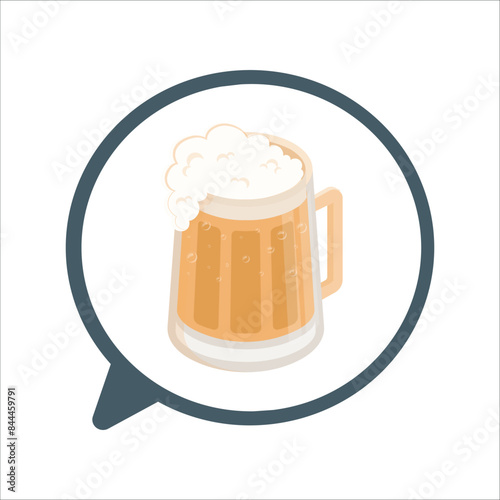 beer mug. realistic images. Beer glass from different sides on white background. Foamy alcoholic drink. Volumetric symbols. beer advertising and most popular drink. Bear glass mug. 2241
