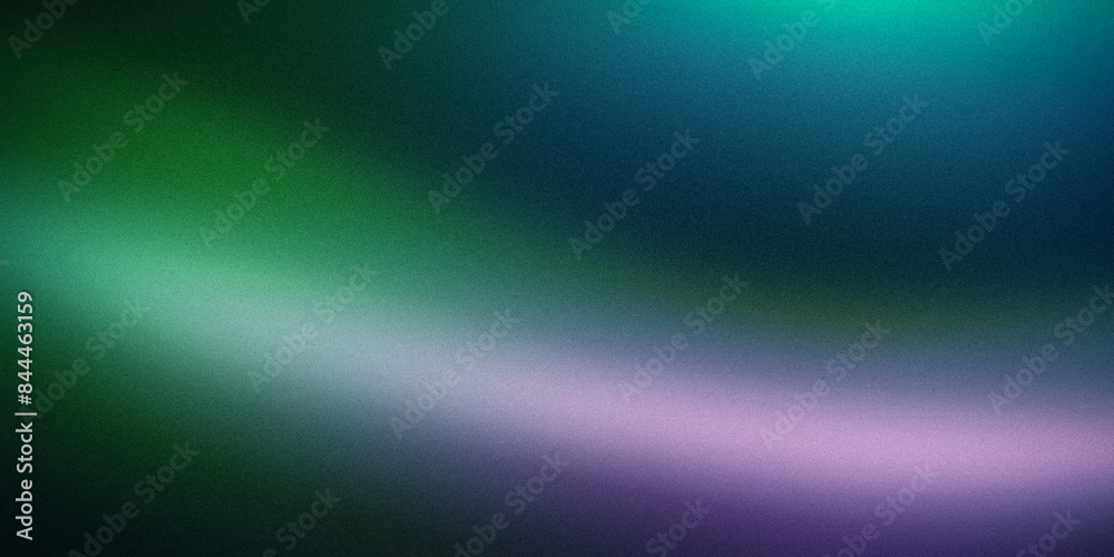 Obraz premium A captivating gradient image blending shades of green, teal, and purple. This abstract background is perfect for modern design projects, providing a soothing yet dynamic visual effect