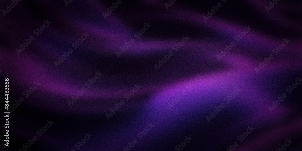 Fototapeta premium Mesmerizing gradient featuring deep purples and blacks with flowing, wave-like patterns. This abstract design offers a captivating and elegant background, perfect for luxurious design projects