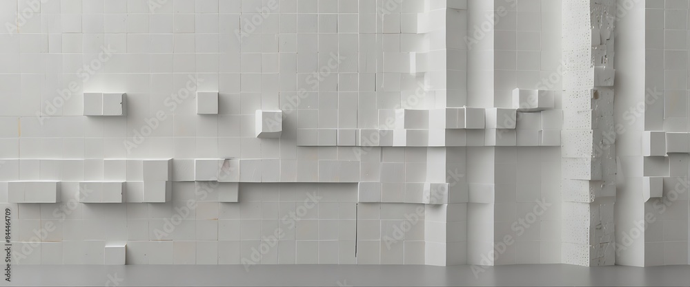 Obraz premium abstract background with squares pixel cube 3d