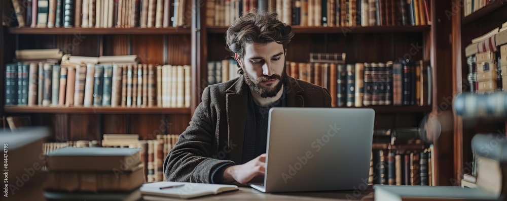 Amateur historians sharing findings on a digital platform, sleek design, digital archives, modern and clean Amateur historians sharing findings on a digital platform, sleek design, digital archives, modern and clean