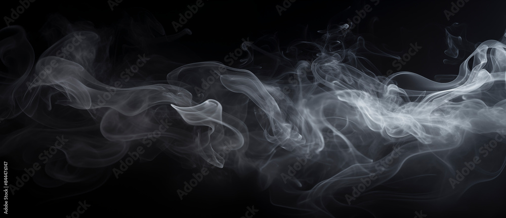 Fototapeta premium Steam, fog, vapor, smoke in an interesting graphic composition.