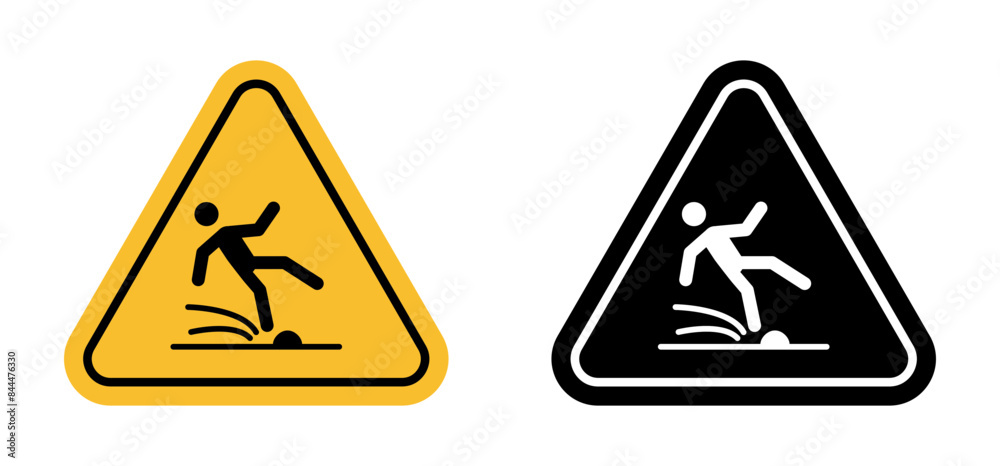 Slip Hazard Warning Sign Prevent Falls in Slippery Areas Slip Hazard Warning Sign Prevent Falls in Slippery Areas