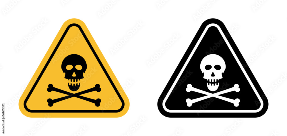 Toxic Substance Warning Sign Promote Safety in Hazardous Material Areas