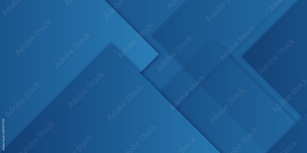 Obraz premium Vector Modern blue technology concept diamond triangle geometric blue line background. modern blue color geometric backdrop design cube pattern background for website banner.