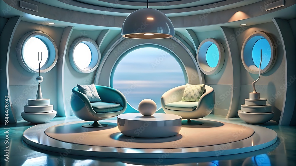 Futuristic Living Room Interior, Futuristic Interior Design Futuristic Living Room Interior, Futuristic Interior Design