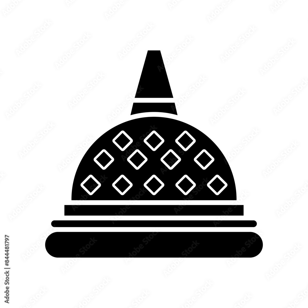 Fototapeta premium temple borobudur icon