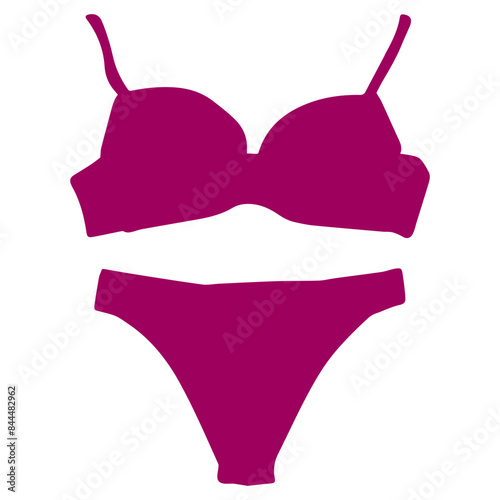Underwear women's bra Logo Vector Illustration Template